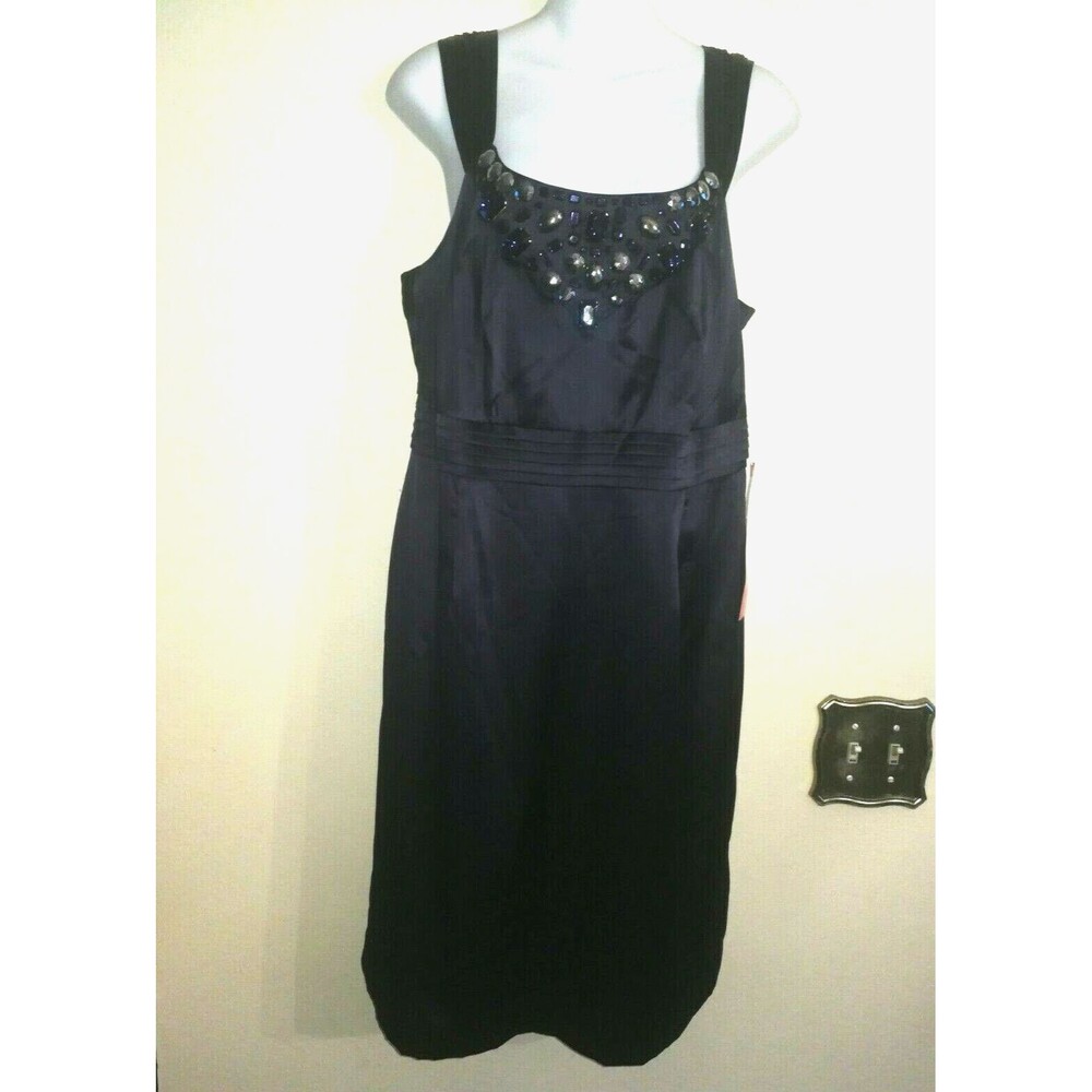 New with tags Womens eci New York  Party Stretch Dark Blue Soft Dress Size 12